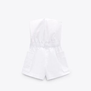 Zara Gabardine Short Jumpsuit